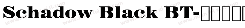 Schadow Black BT字体转换